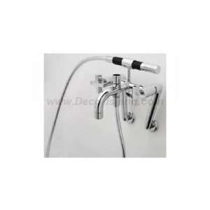  Rohl BA7X PN Architectural exposed tub filler w/cross 