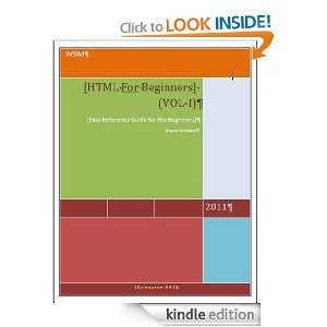 HTML for Beginners (Vol 1) Wayne Strickland  Kindle Store