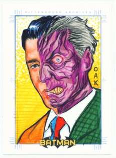 TWO FACE SKETCH BY OAK BATMAN ARCHIVES  