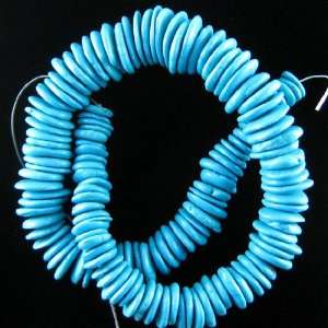  13 22mm blue turquoise chip nugget beads 16 chips