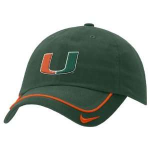    Nike Miami Hurricanes Green Turnstyle Hat