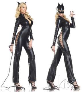 SEXY TWO FACED CAT/CATWOMAN ~ HALLOWEEN COSTUME  