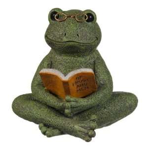  Frog Reading A Book Figurine From Grasslands