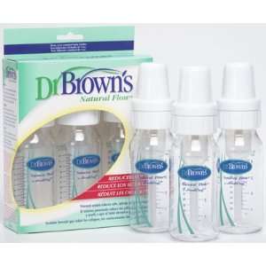  Dr. Browns 4 Ounce Natural Flow Baby Bottle, 3 Pack Baby
