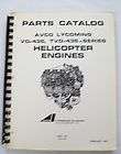 Lycoming VO 435 & TVO 435 Series Helicopter Engines Illustrated Parts 