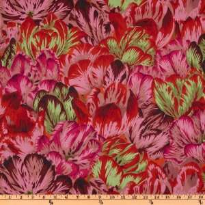  44 Wide Phillip Jacobs Tulip Mania Red Fabric By The 