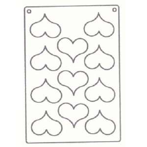  Tuile Template, Puffy Heart, Overall sheet. 10.5 x 15.5 