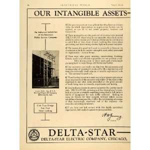 1928 Ad Delta Star Electric Co Illinois Power and Light 