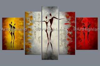 Abstract Oil Painting Paintings on Canvas Art Wall Decor Set Romantic 