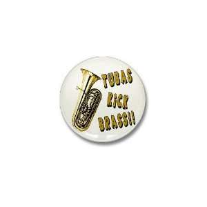  Tubas Kick Brass Music Mini Button by  Patio 