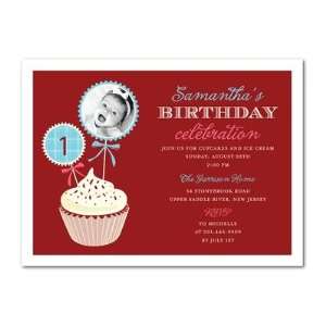  Birthday Party Invitations   Velvet Cupcake By Umbrella 