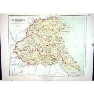   Buckrose Howdenshire Holderness Keane Antique Map 1886