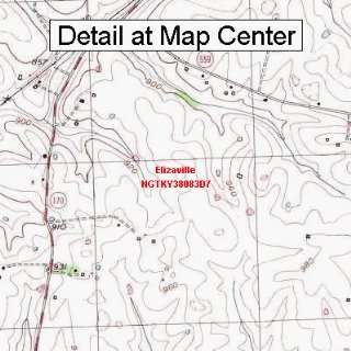 USGS Topographic Quadrangle Map   Elizaville, Kentucky (Folded 