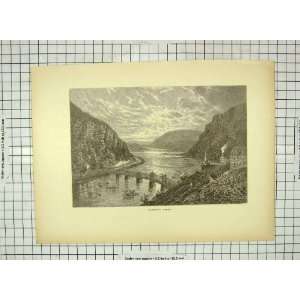   C1880 Potomac Maryland Heights Mountains River America