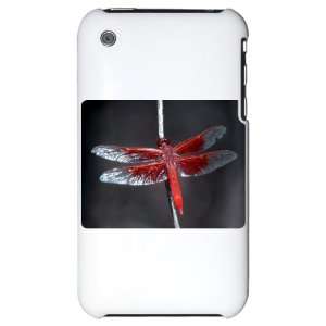  iPhone 3G Hard Case Red Flame Dragonfly 