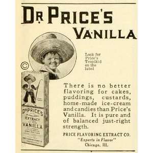 1922 Ad Price Flavoring Extracts Vanilla Baking Cooking Ingredient Boy 