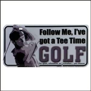  Golf Tee Time License Plate Automotive