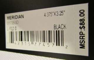 NEW TUMI MERIDIAN L FOLD BLACK MATTE LEATHER WALLET NWT MSRP $88 