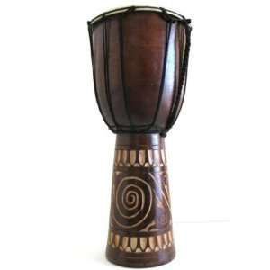  Bali Instrument, Carved Djembe