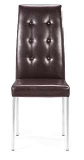 Modern Tufted Dining Side Leather Parsons Chairs Set  