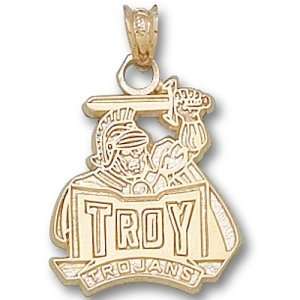  Troy University New Troy Trojans Logo Pendant (14kt 