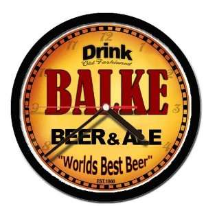  BALKE beer and ale wall clock 