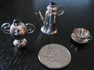 Mexico Museum Quality Hand Crafted Silver Tea Set Taxco  
