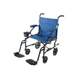 com Fly Lite Aluminum Transport Chair   Blue, 19 Seat Width by Drive 