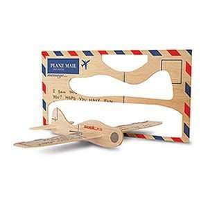  Balsa Wood Postcard Aeroplane   Flying Glider in Mail 