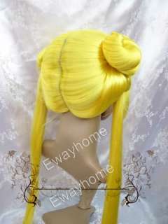 NEW Sailor Moon Sailor Serena Tsukino Cosplay Wig Yellow  