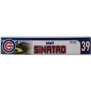  Matt Sinatro #39 Chicago Cubs 2010 Game Used Locker Room 