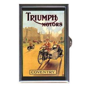 Triumph Motorcycle 20s Poster Coin, Mint or Pill Box 