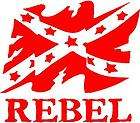 RED Vinyl Decal   Rebel flag confederate south sticker 