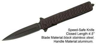 BULLET HANDLE STILETTO SPRING ASSIST POCKET KNIFE  CLIP  