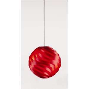  Eurostyle 70009 Trista Red Small Hanging Light
