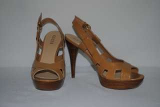 NEW GUESS SANDAL   BY MARCIANO STYLE BARETTA  COLOR LIGHT BROWN 
