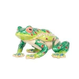  Treasured Trinket Box   Frog About To Jump New Gift
