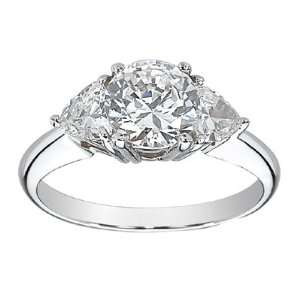   . Round With Trillions Ring Featuring Ziamond Cubic Zirconia Jewelry