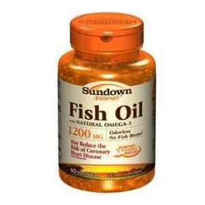  Fish Oil 1200 mg with Natural Omega 3 Softgels 60 Health 