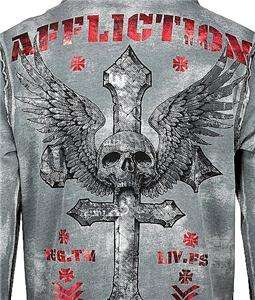 AFFLICTION TRONIC REVERSIBLE ZIP UP HOODIE SIZE XXL NWT  