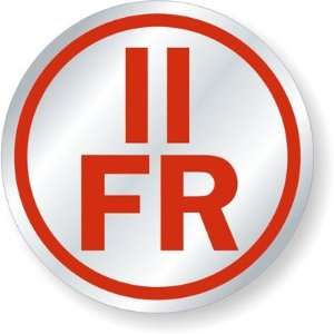  II F/R Floor/Roof Truss Sign Circular Reflect Adhesive, 6 