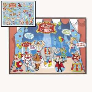  Dozen Big Top Circus Sticker Scenes Toys & Games