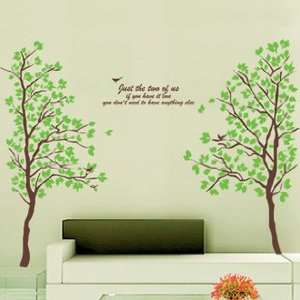  Reusable Lovers Tree Wall Sticker
