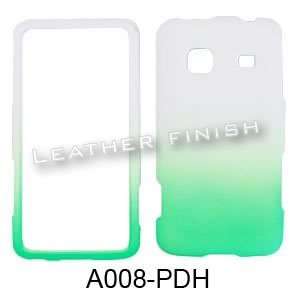  Leather Finish Two Tone. White and Emerald Green Cell 