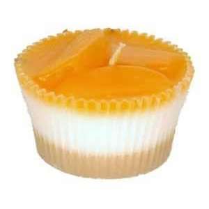  Orange Cream Cheesecake Muffin Candle