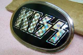 1976 1977 KISS BELT BUCKLE AUCOIN PACIFICA NEW IN ORIGINAL MAILING 