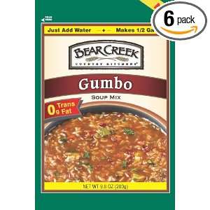 Bear Creek Country Kitchens Gumbo Soup Mix, 9.8 Ounce Bags (Pack of 6 