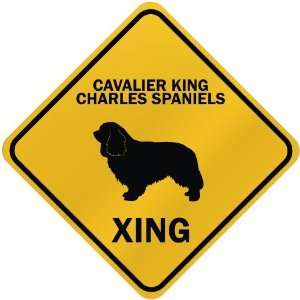   CAVALIER KING CHARLES SPANIELS XING  CROSSING SIGN DOG Home