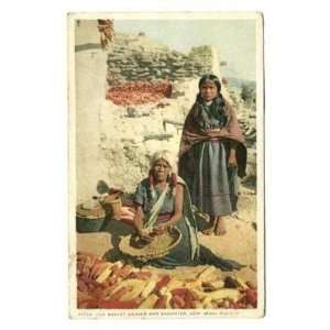   Old Basket Weaver & Daughter Hopi Pueblo RPO Cancel 