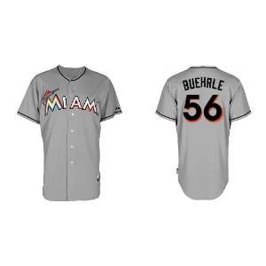  Miami Marlins Authentic MLB Jerseys Mark Buehrle GREY Cool Base 